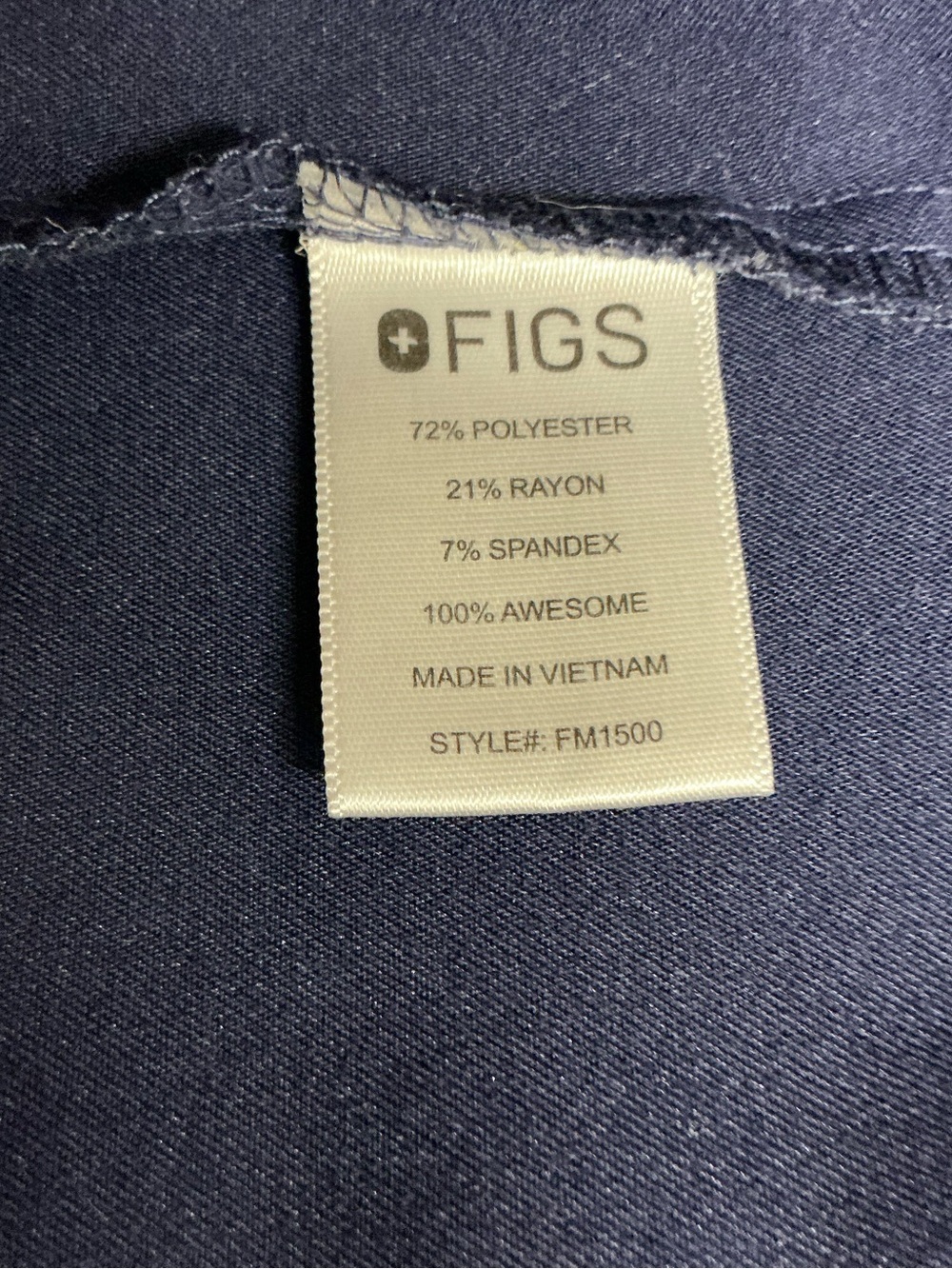FIGS Scrub Top Blue Size Medium
PO#1616 - Picture 4 of 5